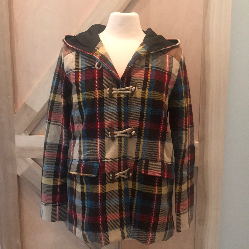 Plaid Hooded Coat